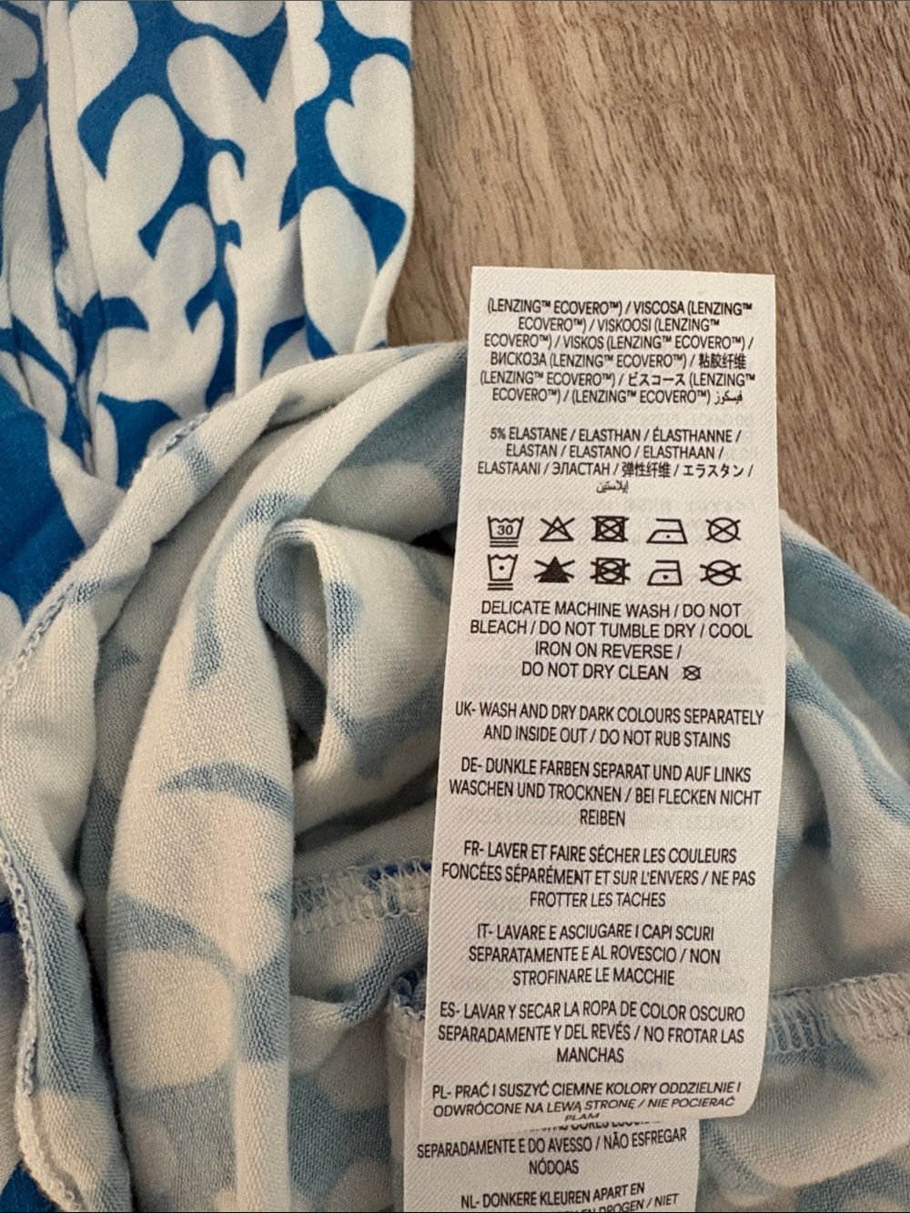 Boden Paloma Jersey Maxi Dress Women’s Size 8 Petite Blue and White - Picture 9 of 9